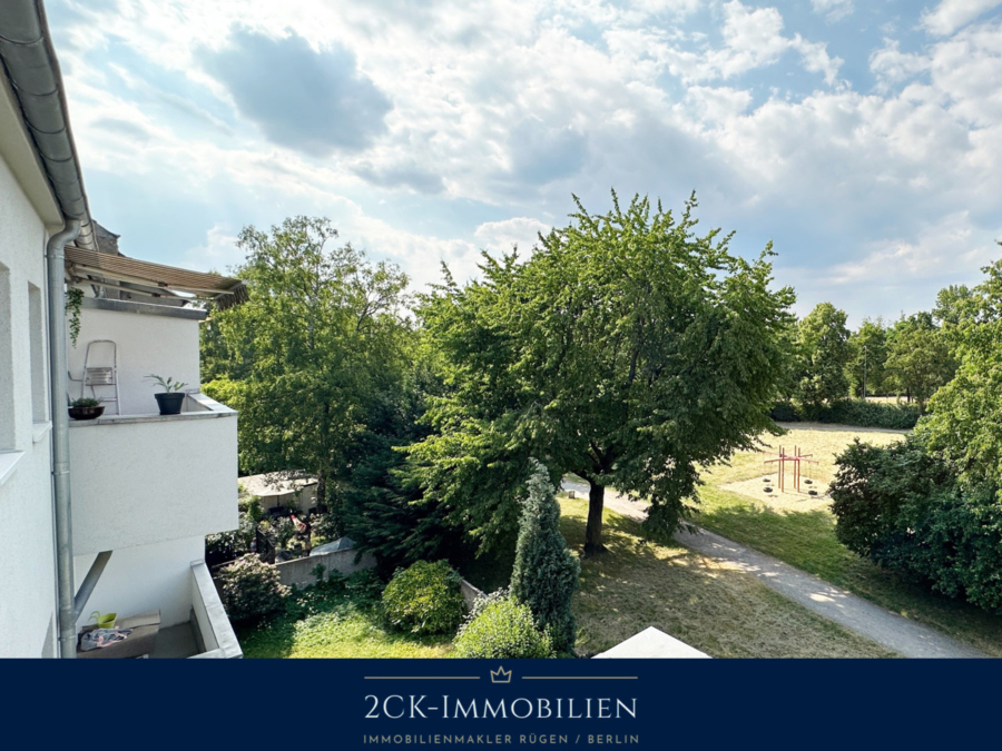 Blick vom Balkon