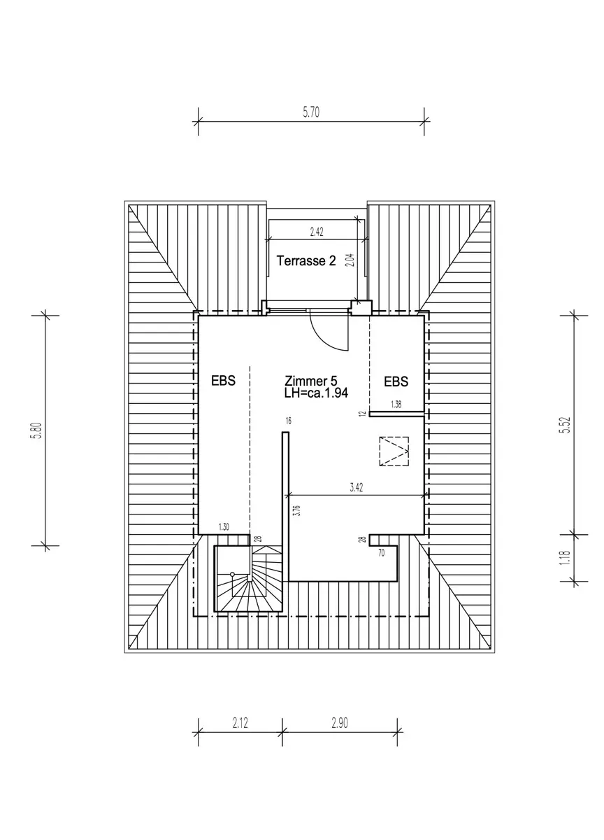Grundriss Dachgeschoss