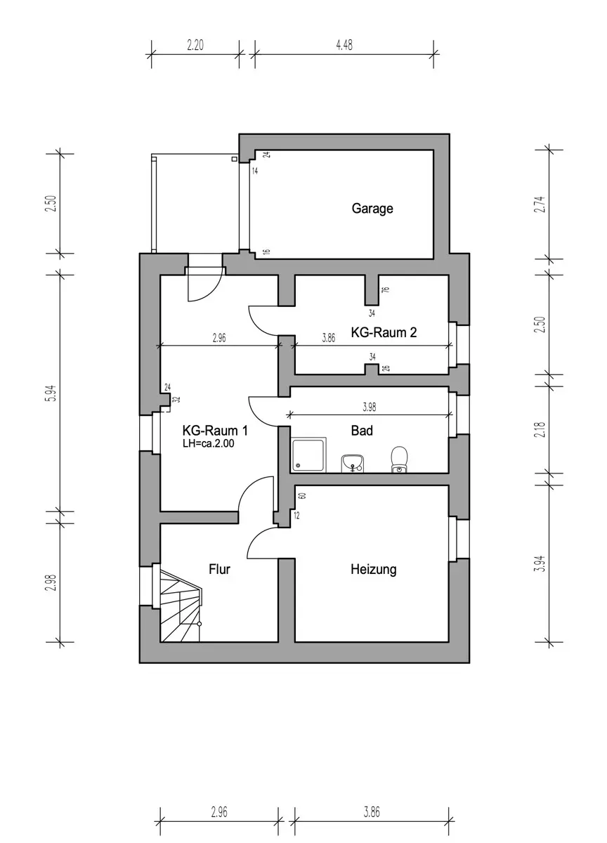 Grundriss Kellergeschoss