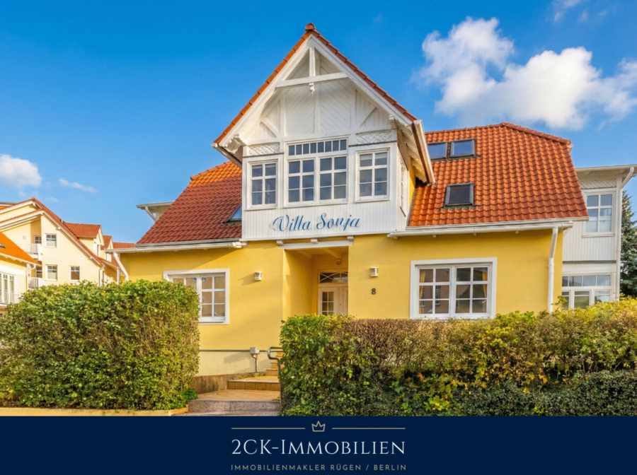 Stilvolle Ostsee-Villa in Göhren: 4 möblierte Ferienwohnungen nahe Nord- & Südstrand mit Meerblick!, 18586 Göhren, Villa