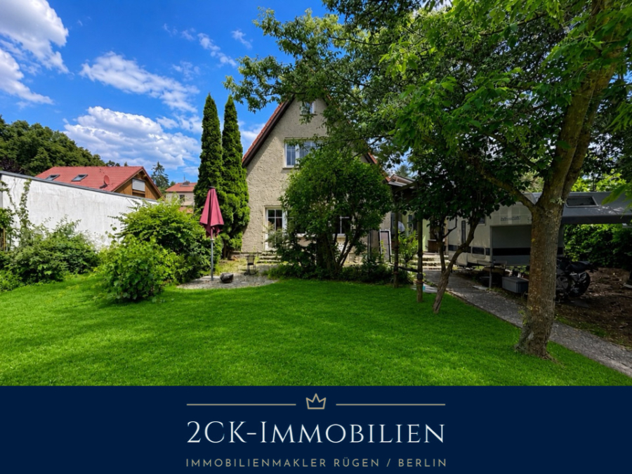 230 m² Wohnfläche, 970 m² Grundstück: Altbau & moderner Anbau mit Atelier, Sauna, WP sowie PV-Anlage, 16540 Hohen Neuendorf, Einfamilienhaus