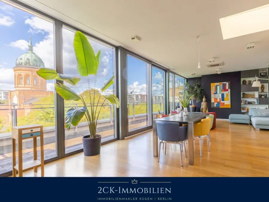 Traum-Penthouse am Engelbecken: 122m², 4 Zimmer, 360°-Fernsehturmblick & 2 TG-Stellplätze inklusive!, 10179 Berlin, Penthousewohnung