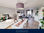 Wohnessbereich mit Kamin - 125m² DHH im Ostseebad Baabe, 5 Zimmer, Top-Ausstattung, zwei Bäder, Kamin! Seeblick inklusive!