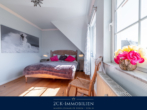 Schlafzimmer I - strandnahe 3-Zi.-Ferienwohnung im Ostseebad Mönchgut: Südbalkon, Boddenblick, Stellplatz!
