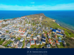 aus der Luft - 135 m² Erdgeschosswohnung im Ostseebad Göhren: Meerblick, 76 m² Wohnbereich und große S/W-Terrasse!