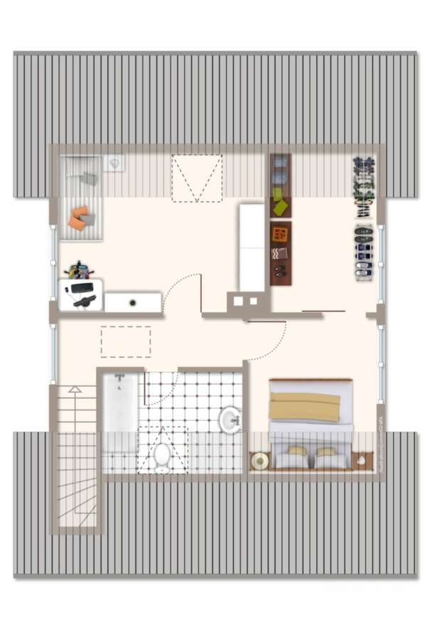 Grundriss DG Goethestraße 43B