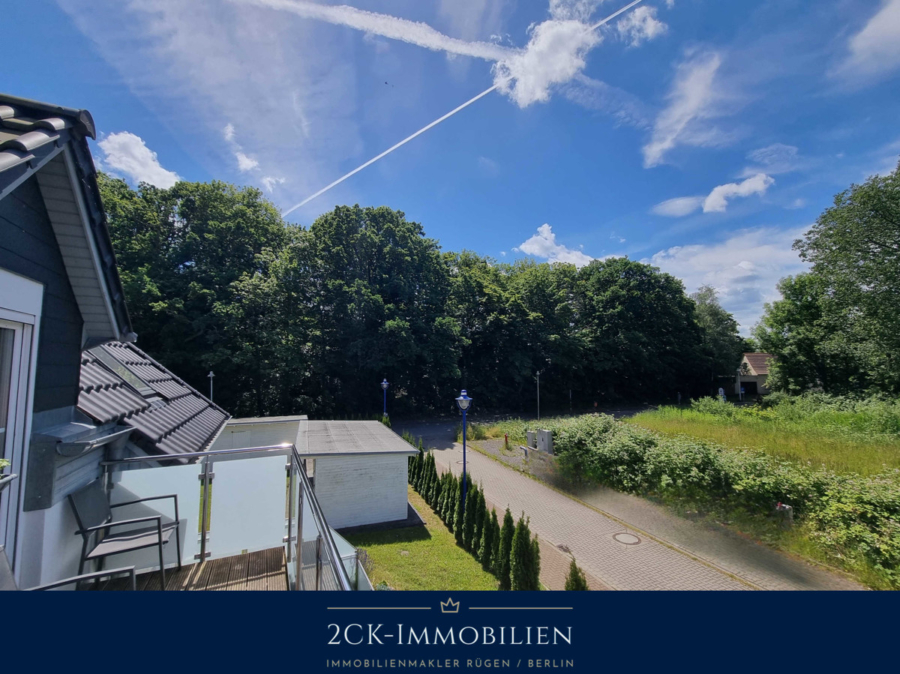 Blick vom Balkon