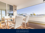 Außen-Essplatz - Binzer Luxus Penthouse 129 m², 360° Terrasse, Sauna, Kamin, Meerblick, Strandpromenade, Stellplatz!