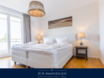 Schlafzimmer I - Binzer Luxus Penthouse 129 m², 360° Terrasse, Sauna, Kamin, Meerblick, Strandpromenade, Stellplatz!