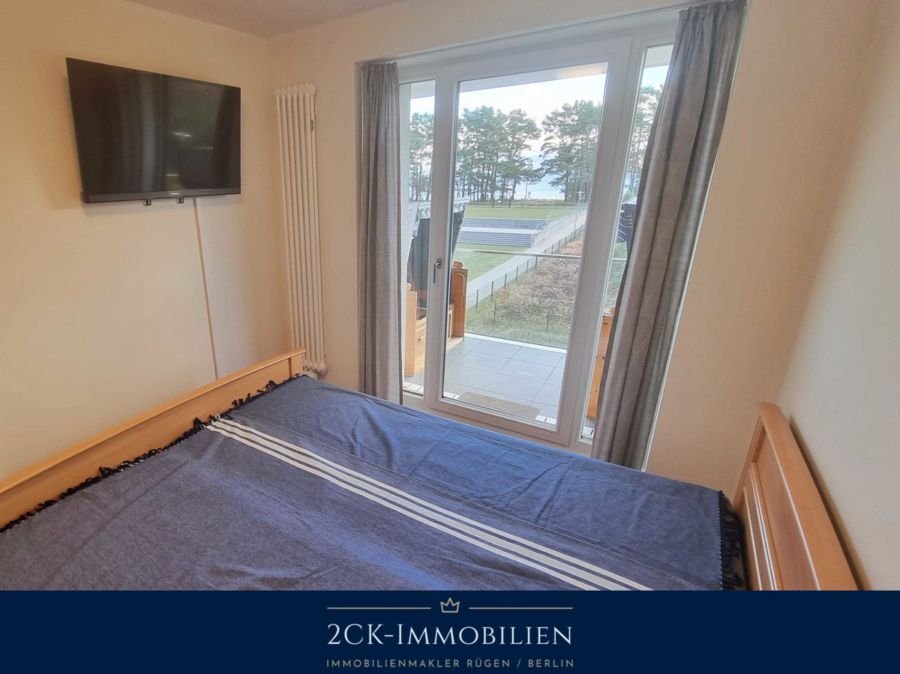 Schlafzimmer mit Meerblick