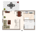 Grundriss EG - Reetferienhaus für Erholungssuchende, direkt an der Küste, Idylle, Ruhe, nur 550 m zum Ostseestrand!