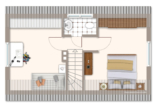 Grundriss DG - Reetferienhaus für Erholungssuchende, direkt an der Küste, Idylle, Ruhe, nur 550 m zum Ostseestrand!