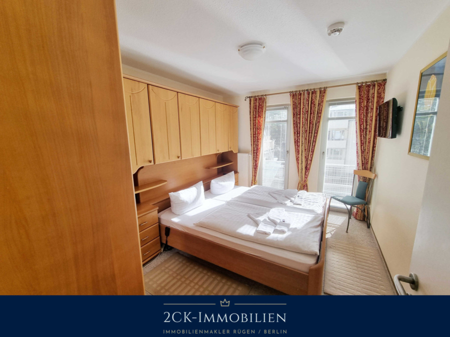 Blick ins Schlafzimmer