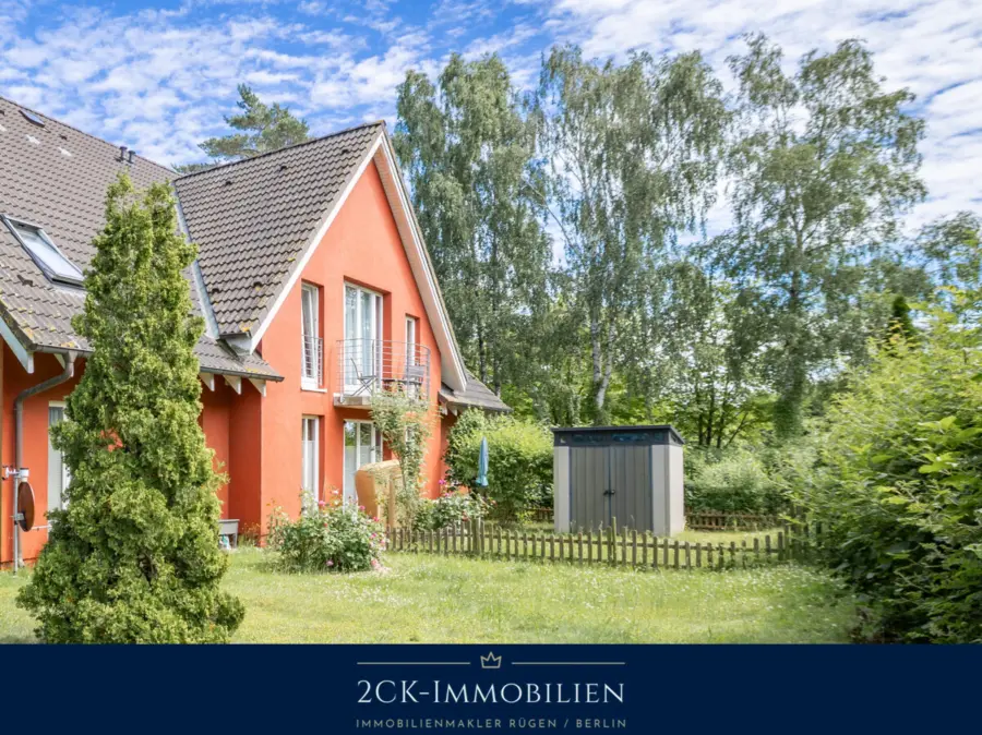 Middelhagen: 2-Zimmer-Wohnung (44 m²) mit Süd-Terrasse und Garten. Erst- oder Zweitwohnsitz möglich!, 18586 Middelhagen, Erdgeschosswohnung