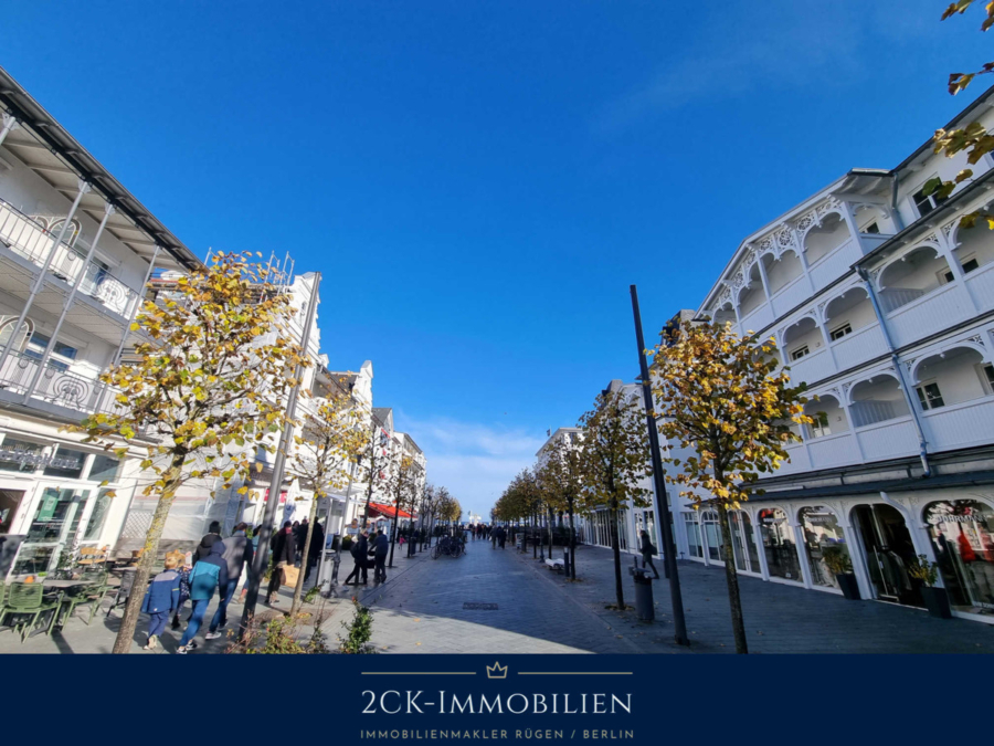 Blick auf die Hauptstraße Binz