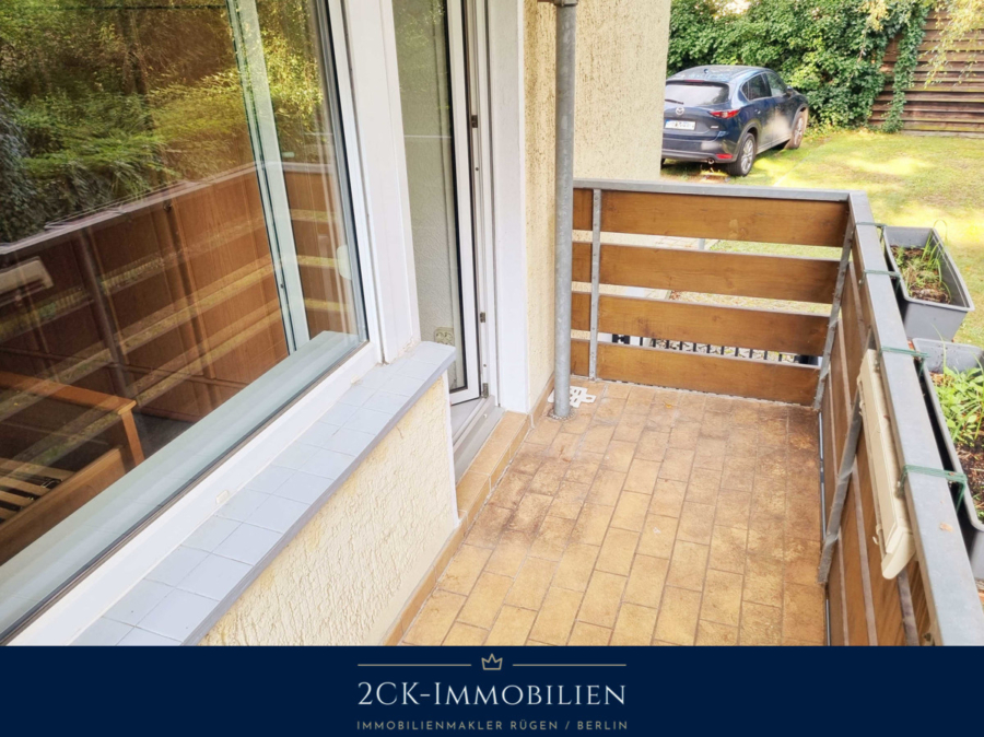 Blick vom Balkon