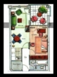 Grundriss - Zwischen Hafen und Meer! 2 Zimmer Ferienwohnung im Ostseebad Sellin, inkl. Stellplatz!